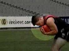 AFL Skills Video - Chest Mark